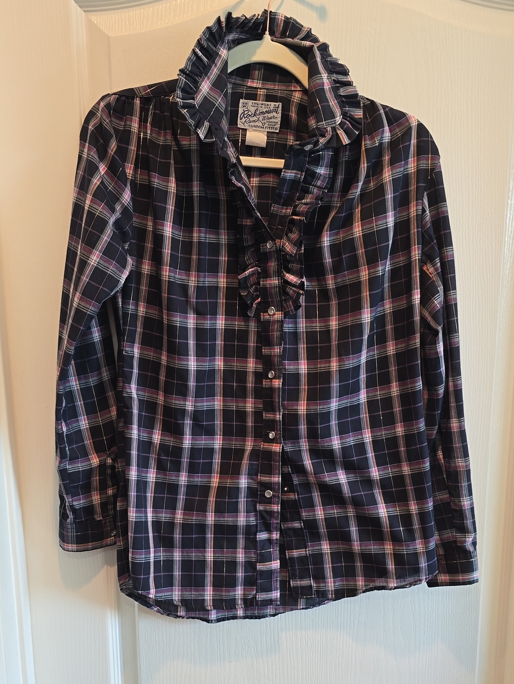 vintage Rockmount Ranch Wear women's Western plaid shirt
